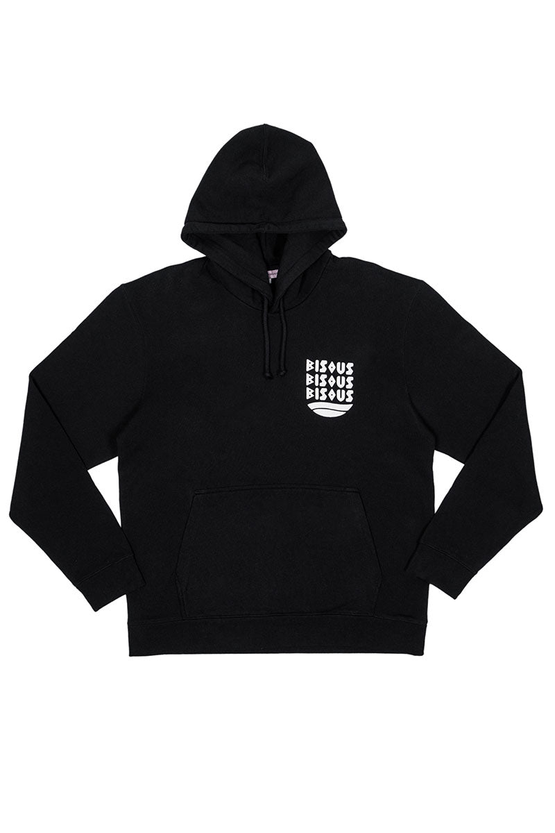 BISOUS SKATEBOARDS HOODIE CAP D'AGDE Black