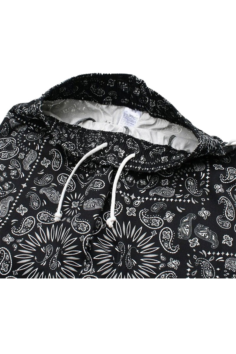 COOKMAN CHEF SHORT FRONT POCKET Paisley Black