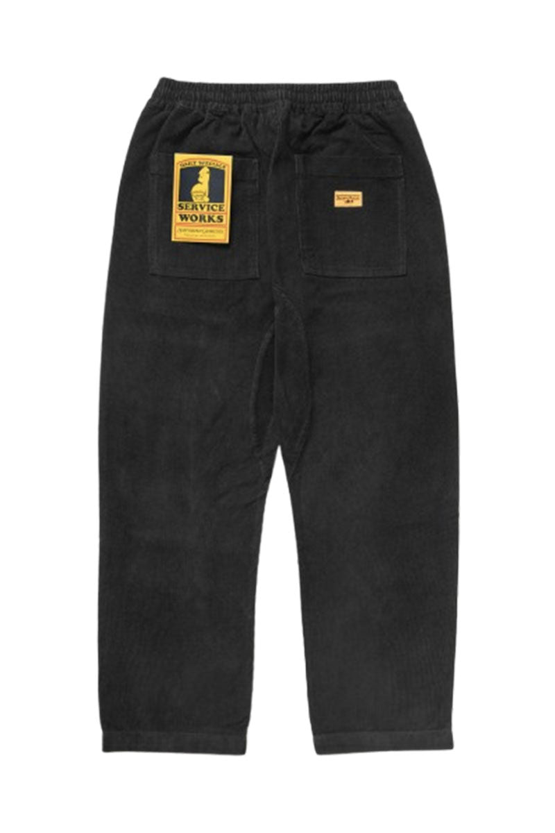 SERVICE WORKS CORDUROY CHEF PANT Black