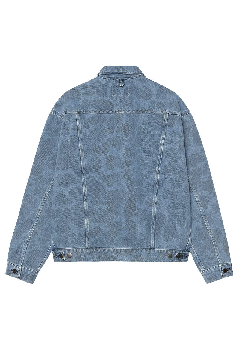 CARHARTT WIP DUCK HELSTON JACKET Camo Duck Blue Bleached