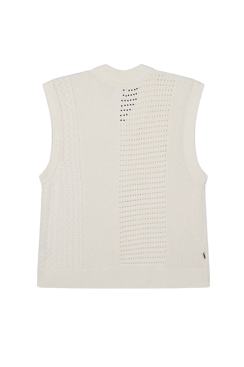 OBEY GARRET SWEATER VEST Cream