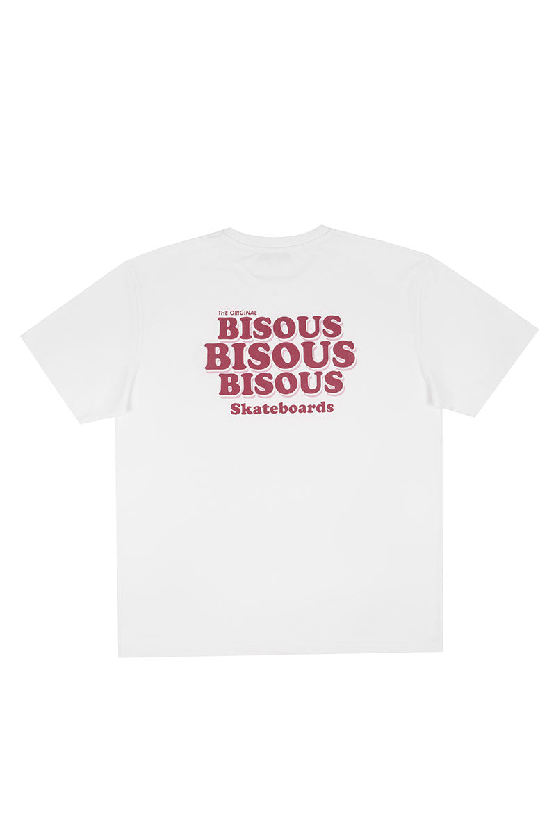BISOUS SKATEBOARDS T-SHIRT GREASE White