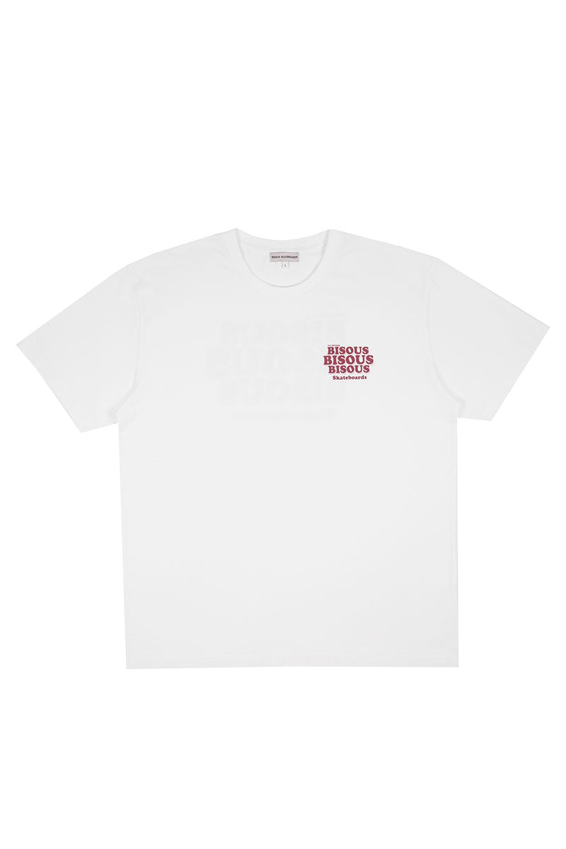 BISOUS SKATEBOARDS T-SHIRT GREASE White