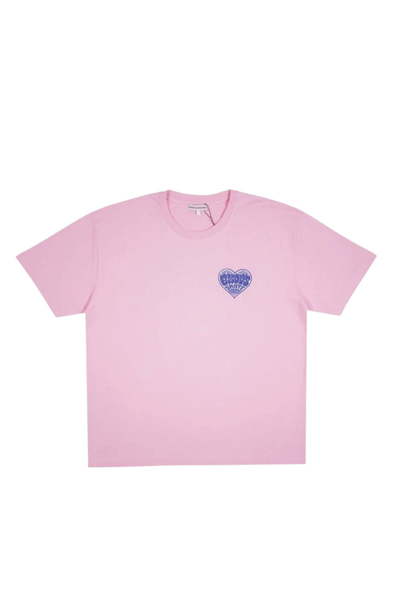 BISOUS SKATEBOARD T-SHIRT HEART Pink