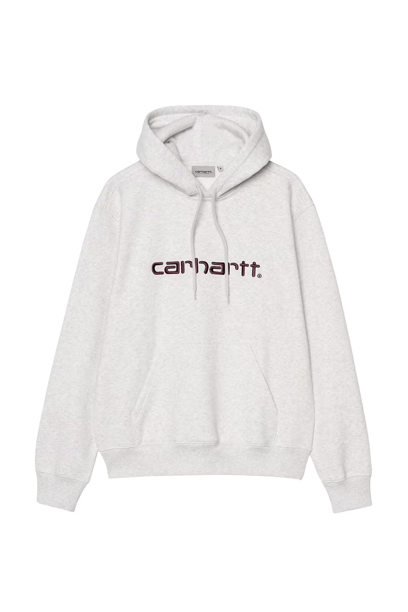 CARHARTT WIP HOODED CARHARTT SWEAT Ash Heather / Rondo