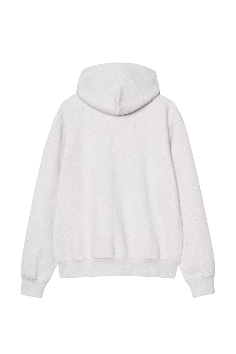 CARHARTT WIP HOODED CARHARTT SWEAT Ash Heather / Rondo