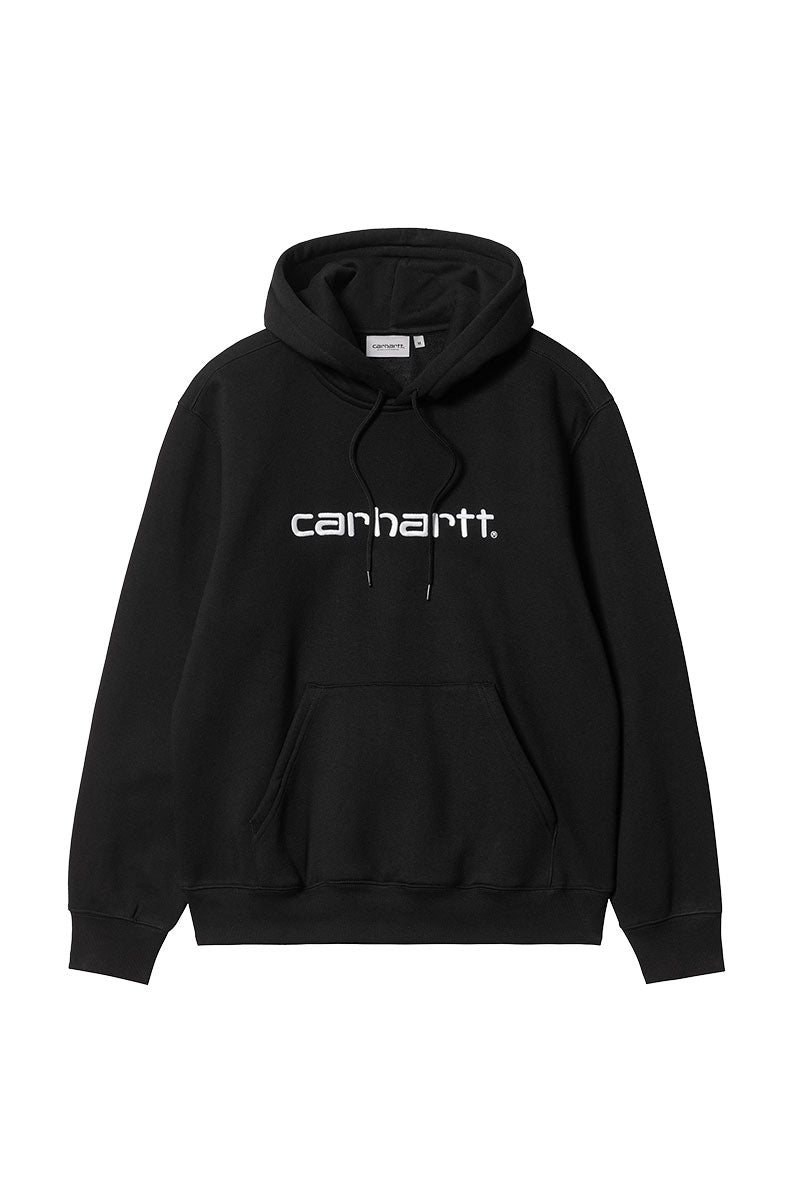 CARHARTT WIP HOODED CARHARTT SWEAT Black / White