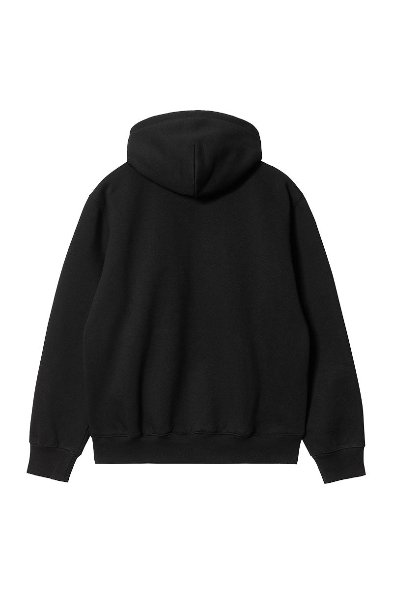 CARHARTT WIP HOODED CARHARTT SWEAT Black / White