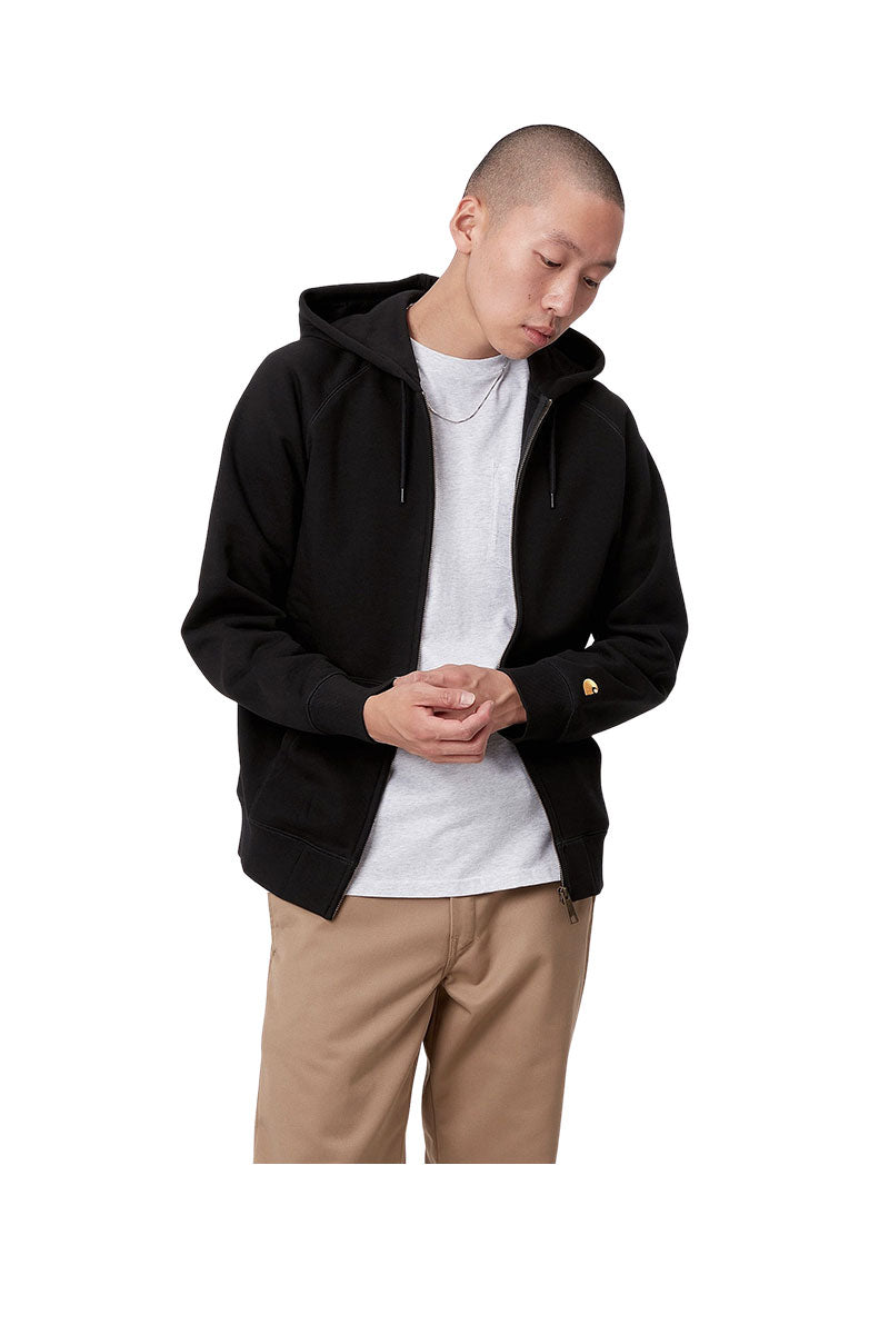 CARHARTT WIP HOODED CHASE JACKET Black / Gold