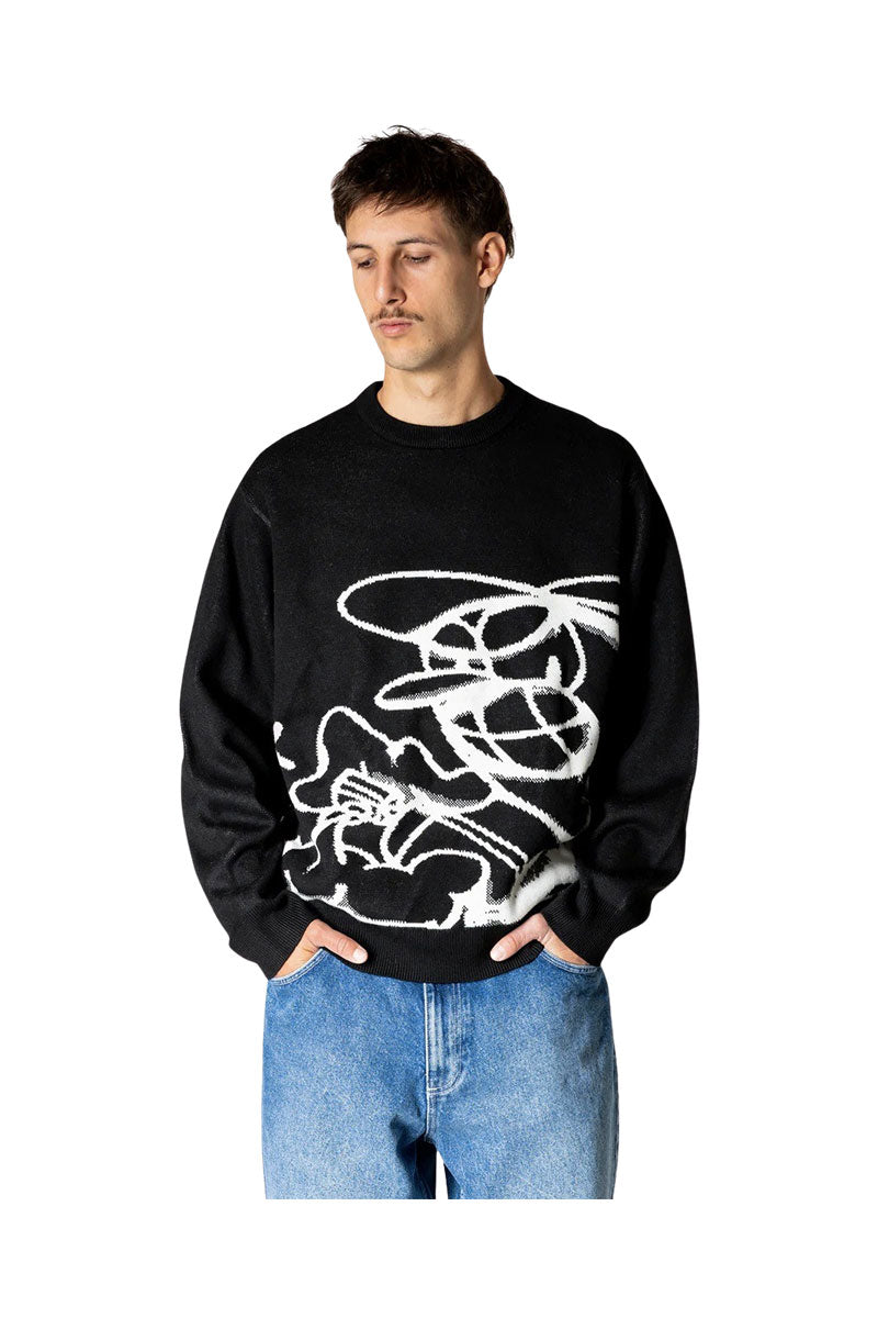 JACKER C.R.E.A.M KNIT CREWNECK Black
