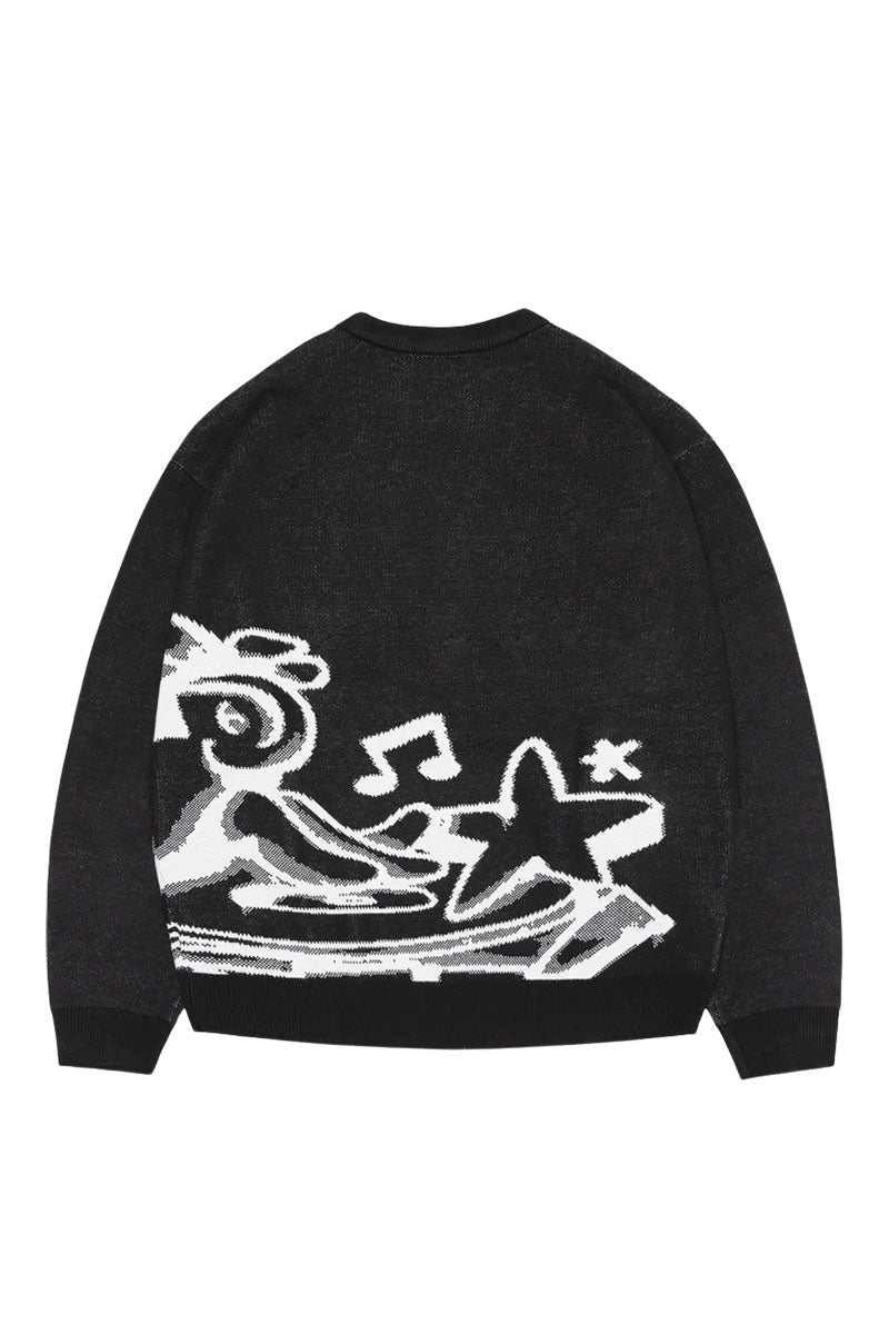 JACKER C.R.E.A.M KNIT CREWNECK Black