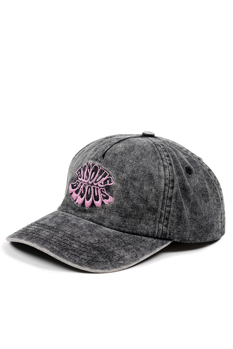 BISOUS SKATEBOARDS CAPS LIPS BLEACH Black