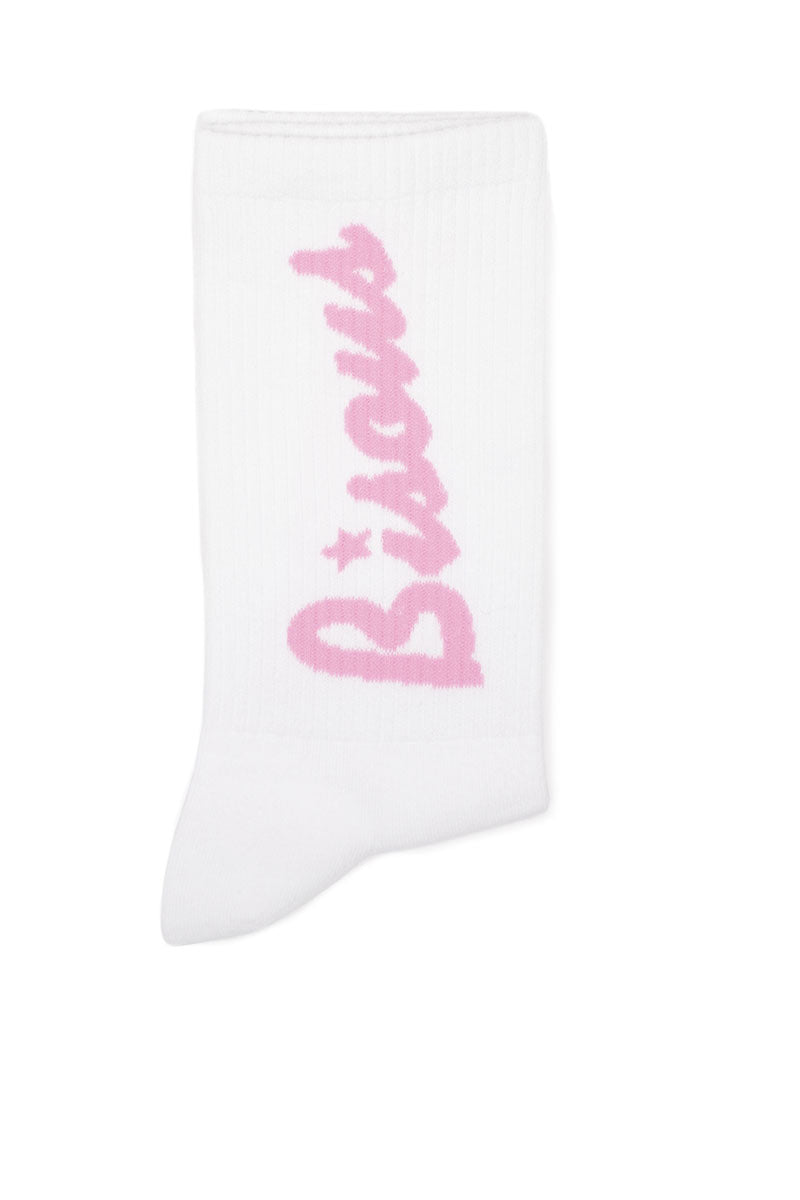 BISOUS SKATEBOARDS SOCKS LOUNGE White