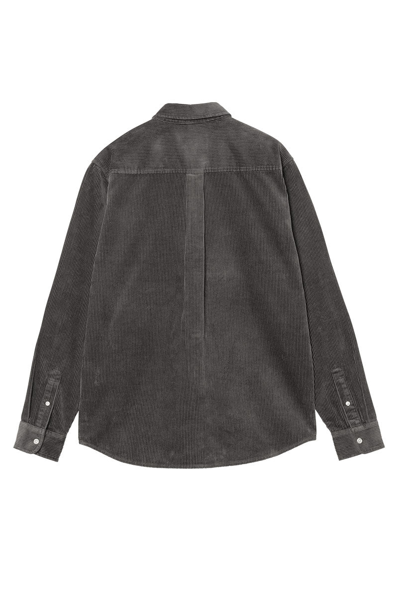 CARHARTT WIP L/S MADISON CORD SHIRT Graphite / Graphite