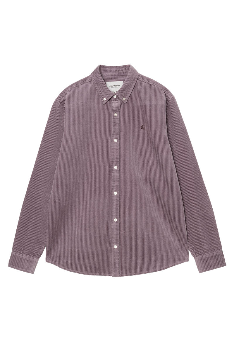 CARHARTT WIP L/S MADISON CORD SHIRT Phlox / Phlox