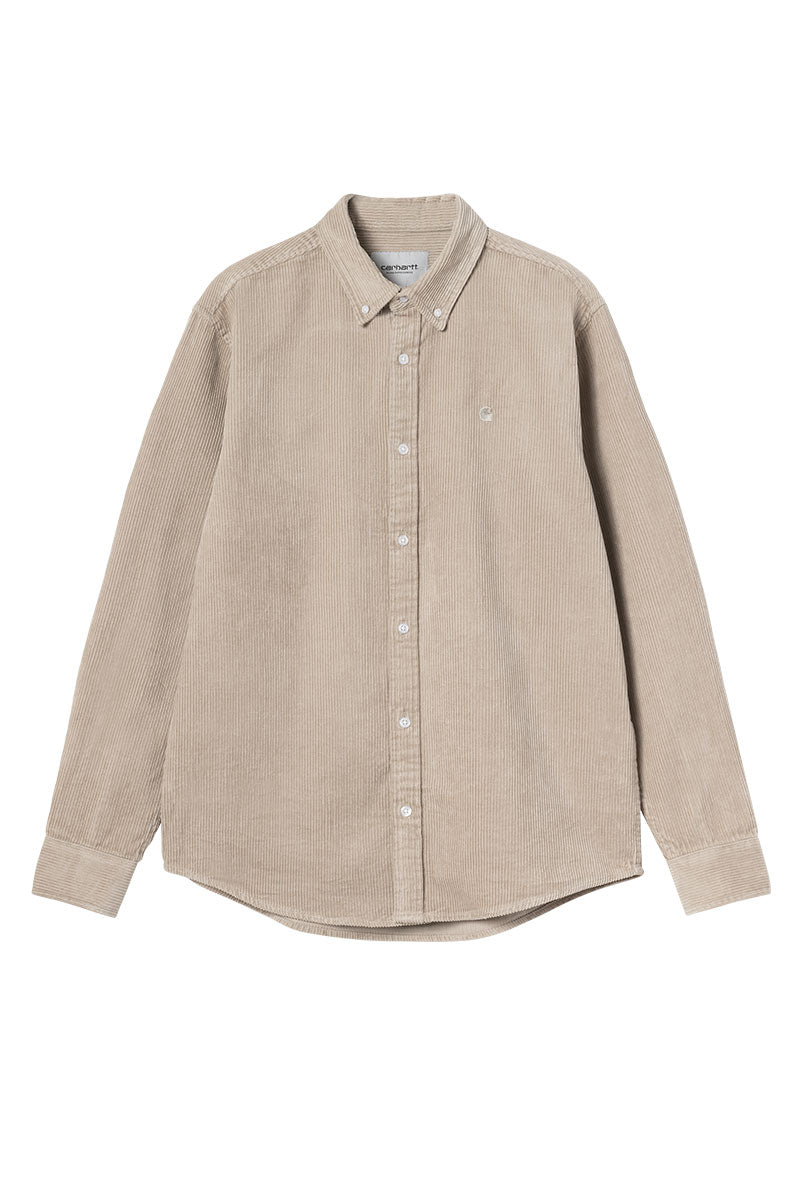 CARHARTT WIP L/S MADISON CORD SHIRT Wall / Wall
