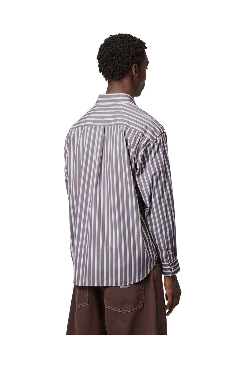 CARHARTT WIP L/S MALDEN SHIRT Malden Stripe / Phlox