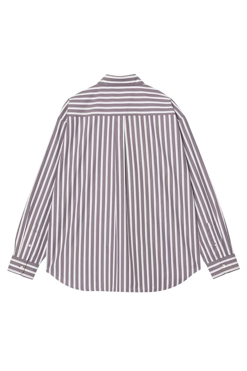 CARHARTT WIP L/S MALDEN SHIRT Malden Stripe / Phlox