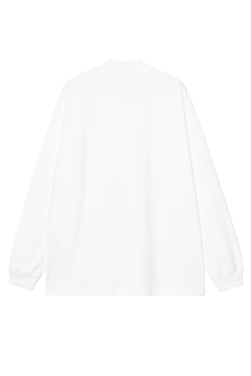 CARHARTT WIP L/S SCRIPT MOCKNECK White