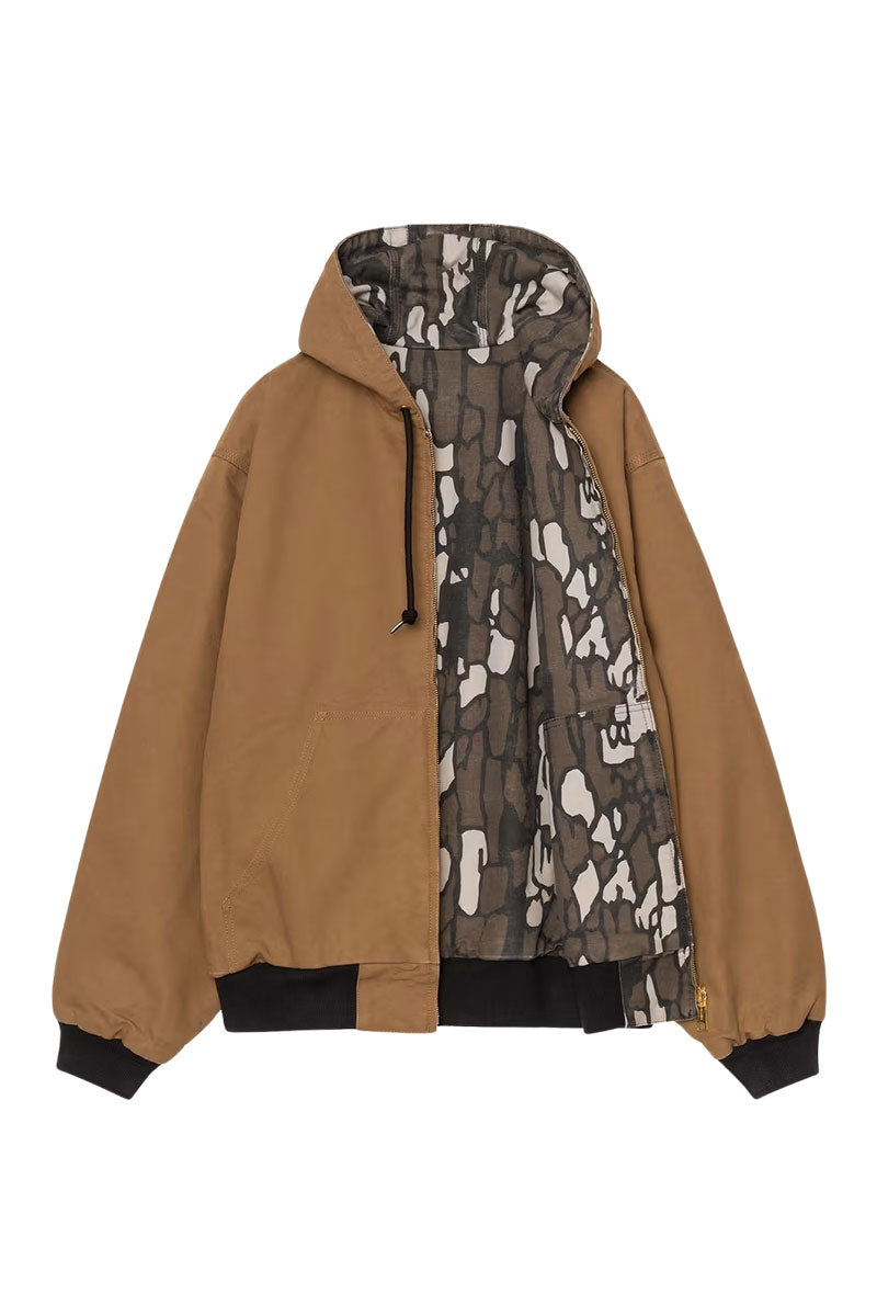CARHARTT WIP 50 YEARS ANNIVERSARY OG ACTIVE JACKET Canvas Hamilton Brown / Camo Treb Rinsed
