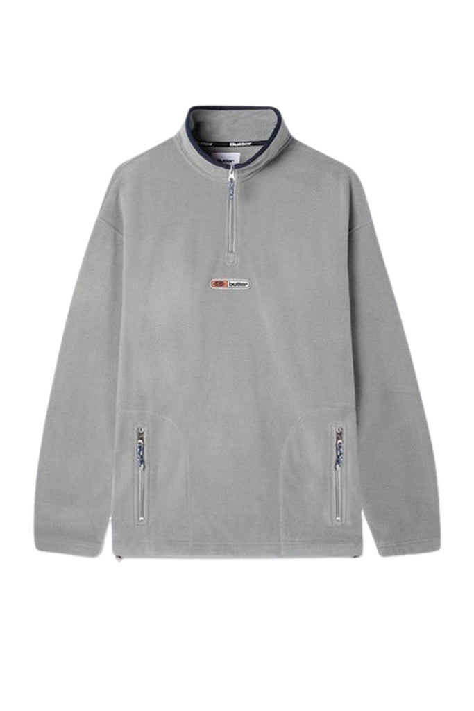 BUTTER PITCH 1/4 ZIP PULLOVER Grey