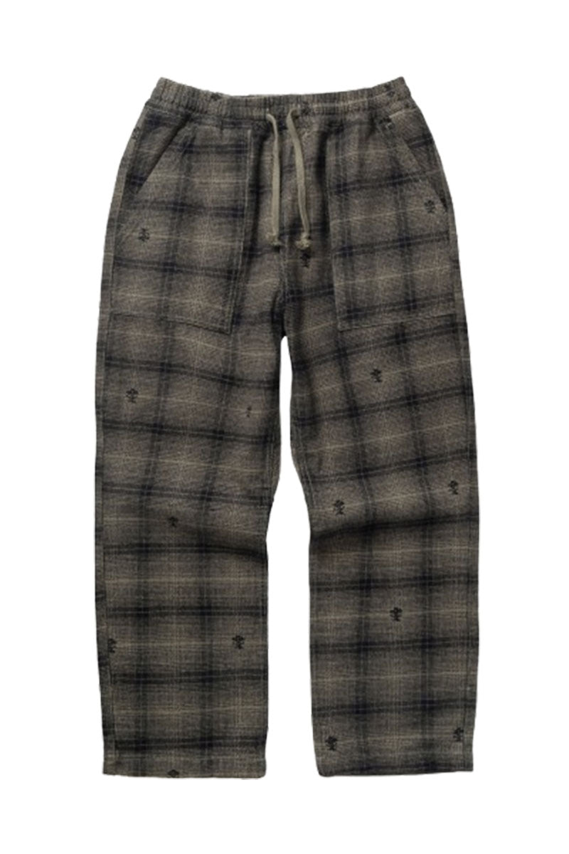 SERVICE WORKS THISTLE PLAID CHEF PANT Olive