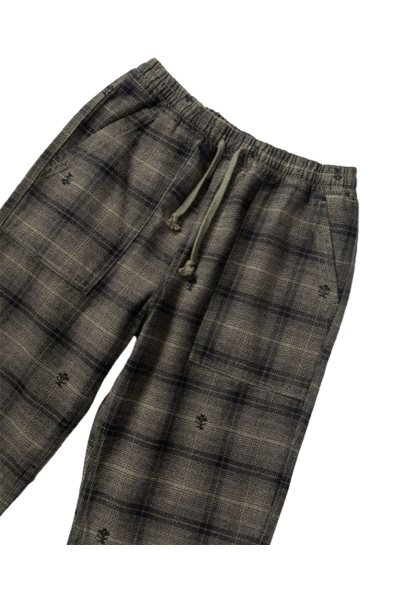 SERVICE WORKS THISTLE PLAID CHEF PANT Olive