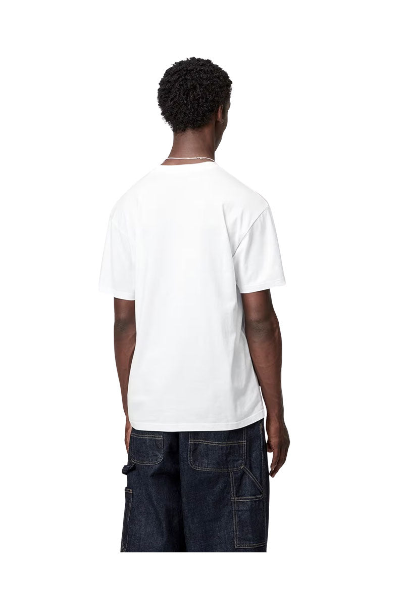 CARHARTT WIP POCKET HEART T-SHIRT White / Red