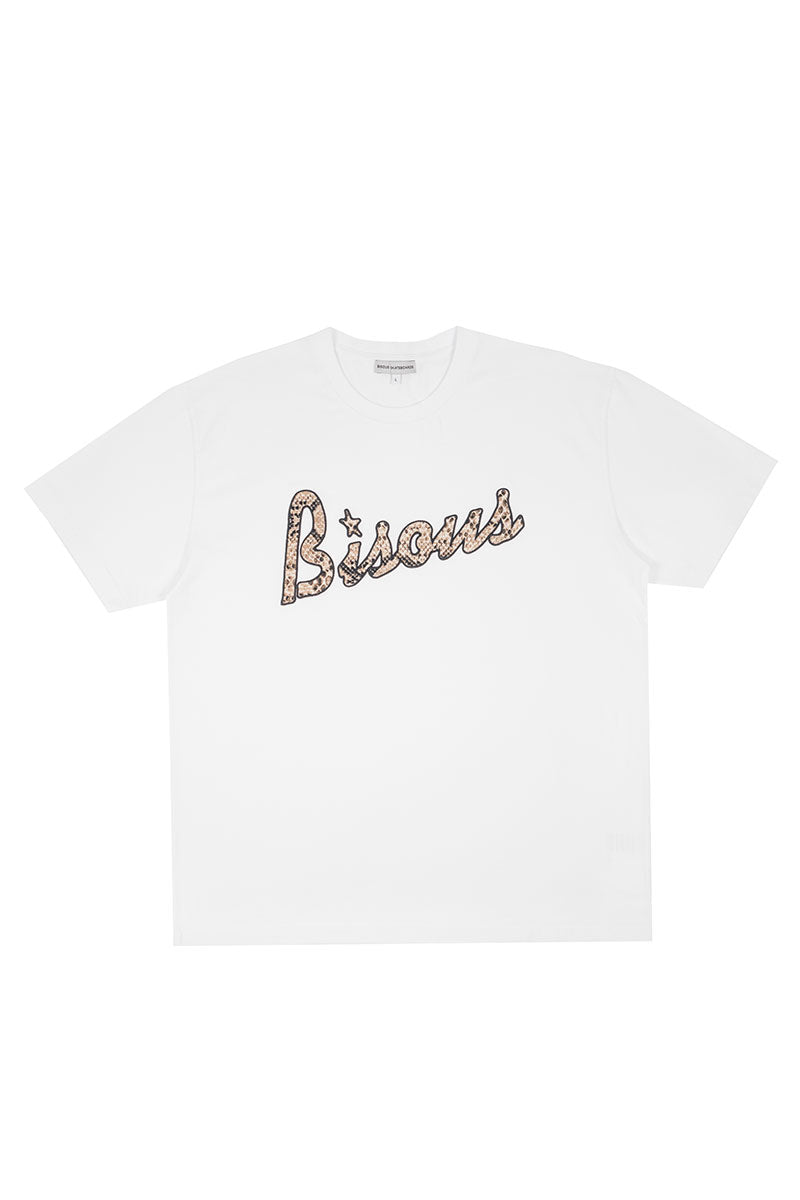 BISOUS SKATEBOARDS T-SHIRT LOUNGE SNAKE White