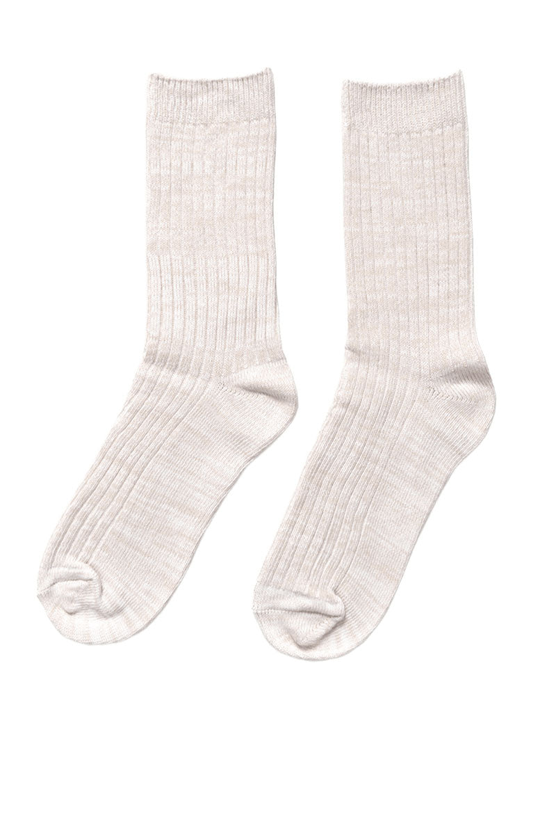 SERVICE WORKS FLECKED SOCKS Beige