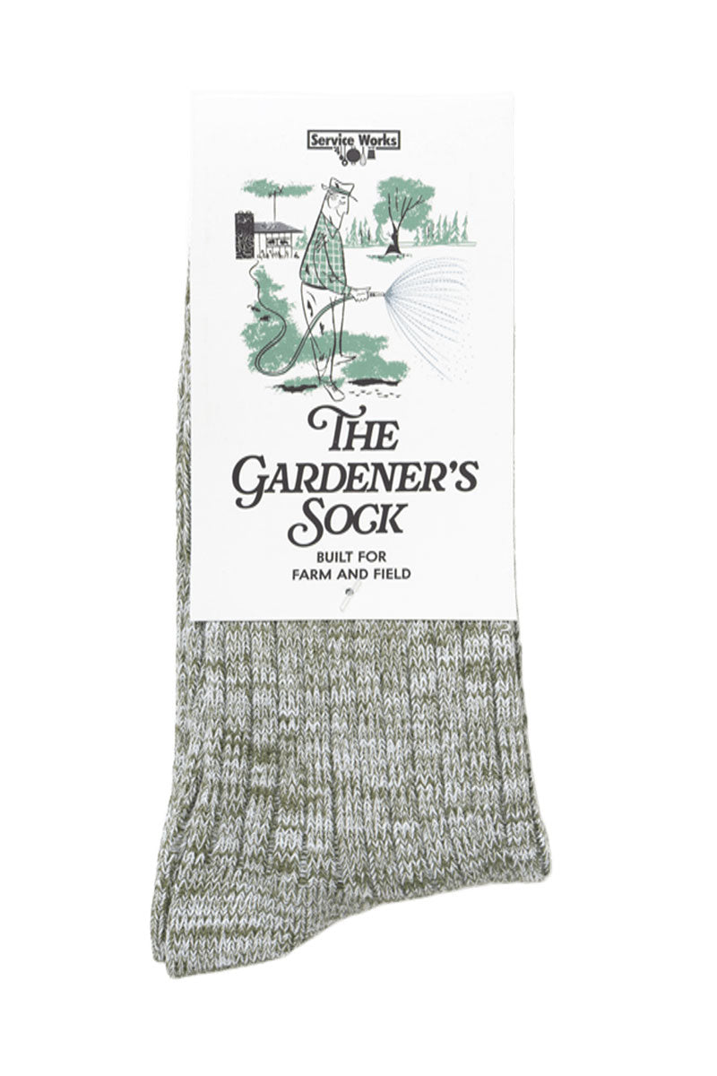 SERVICE WORKS FLECKED SOCKS Green