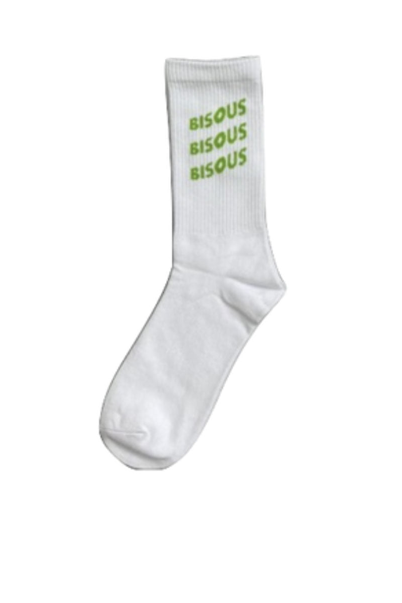 BISOUS SKATEBOARDS SOCKS SONICS White / Green