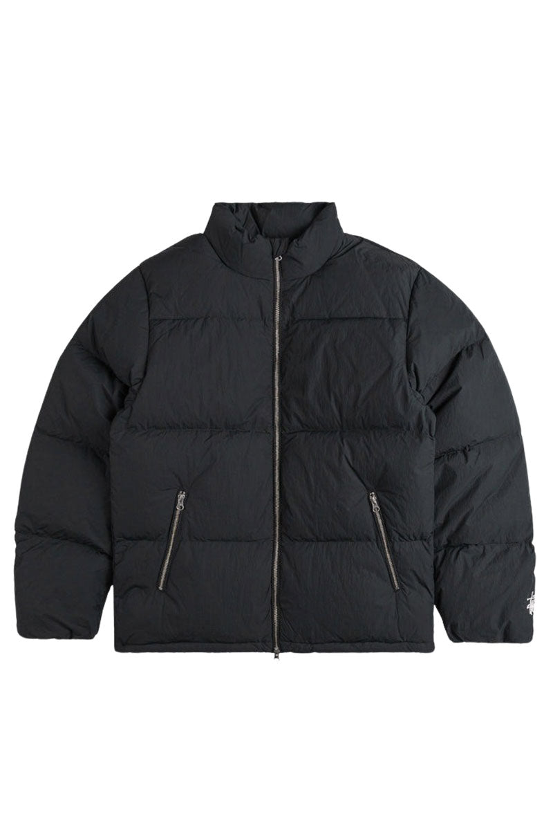 STUSSY NYLON DOWN PUFFER JACKET Black / Black