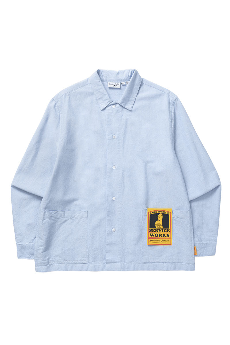 SERVICE WORKS WAITER SHIRT Oxford Blue