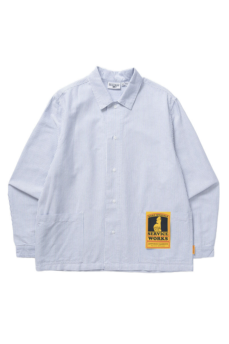 SERVICE WORKS WAITER SHIRT Oxford Stripe