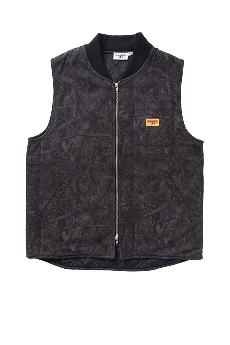 SERVICE WORKS XEROX CAMO PADDED WORK VEST Mono