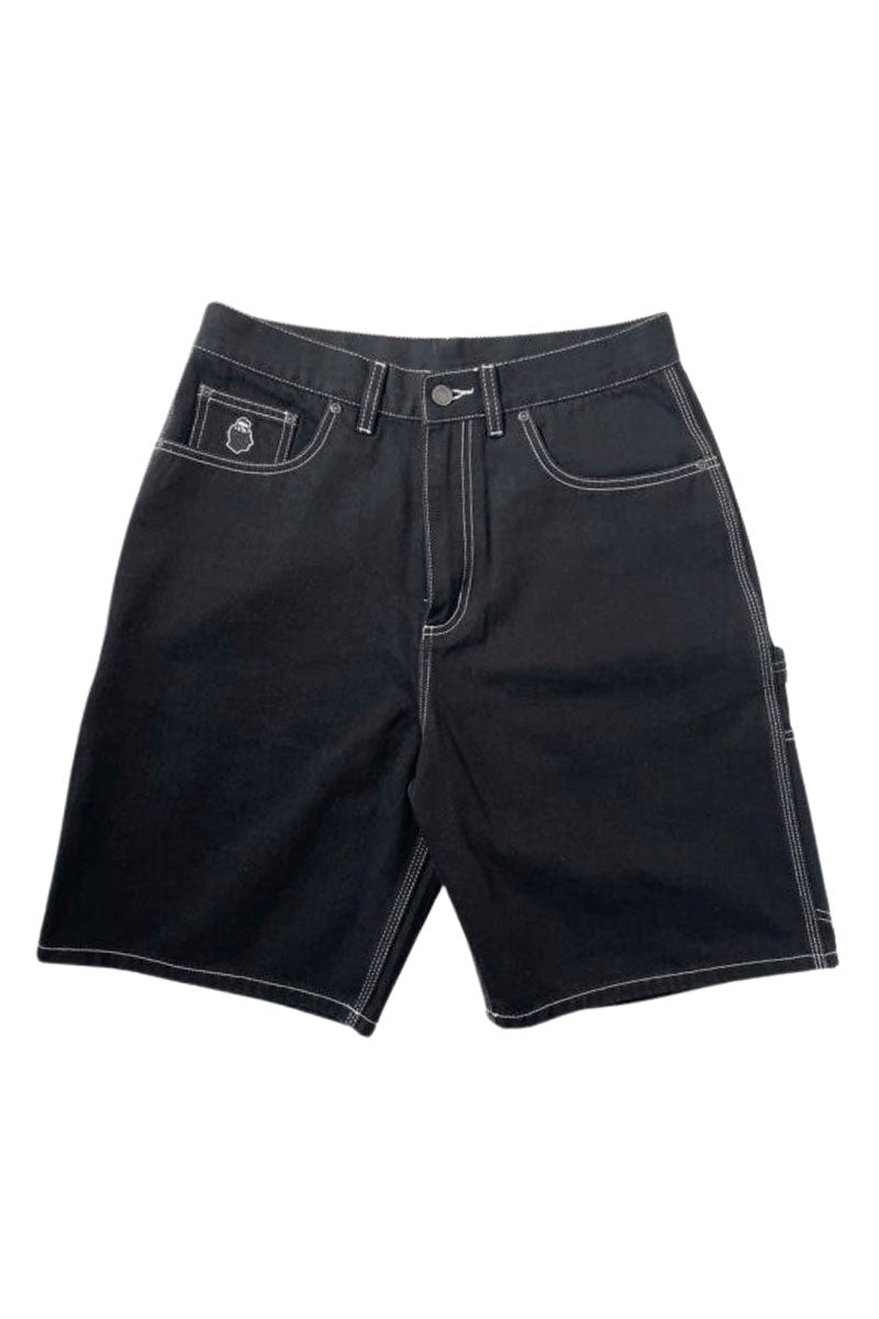 NONSENSE SHORT YETI Denim Black ( White Stitching )