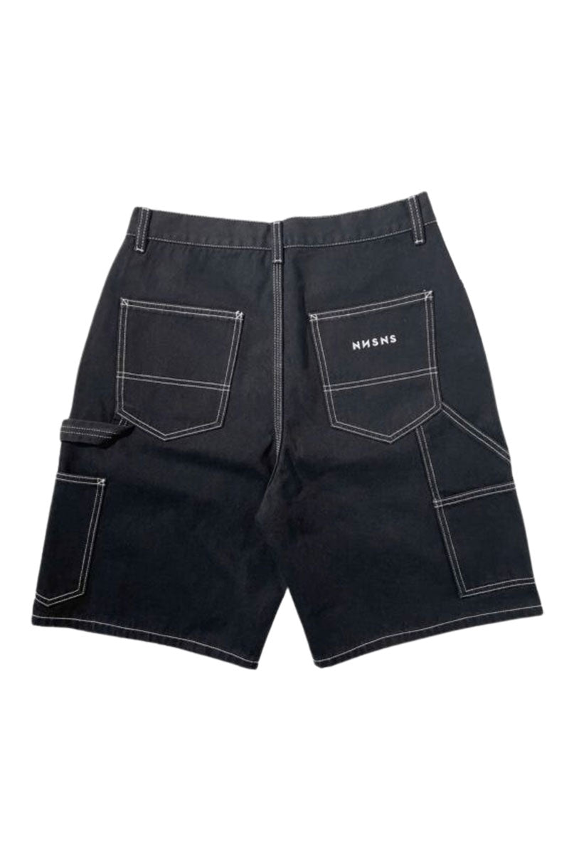 NONSENSE SHORT YETI Denim Black ( White Stitching )