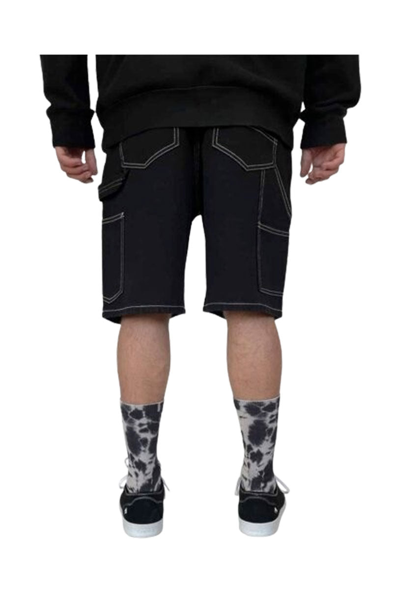 NONSENSE SHORT YETI Denim Black ( White Stitching )