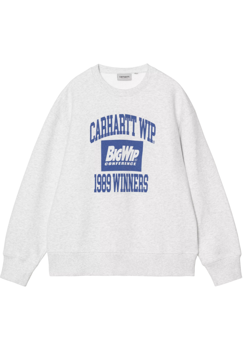 CARHARTT WIP 1989 WINNERS SWEAT Ash Heather Heavy Stone Wash