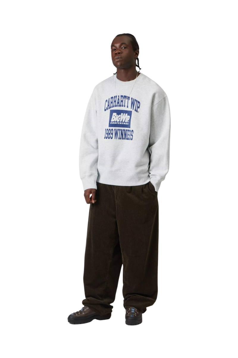 CARHARTT WIP 1989 WINNERS SWEAT Ash Heather Heavy Stone Wash