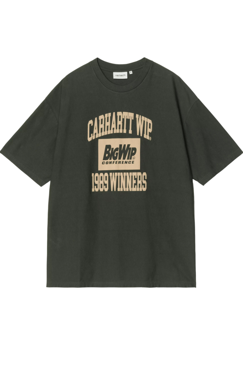 CARHARTT WIP 1989 WINNERS T-SHIRT Raven Heavy Stone Wash