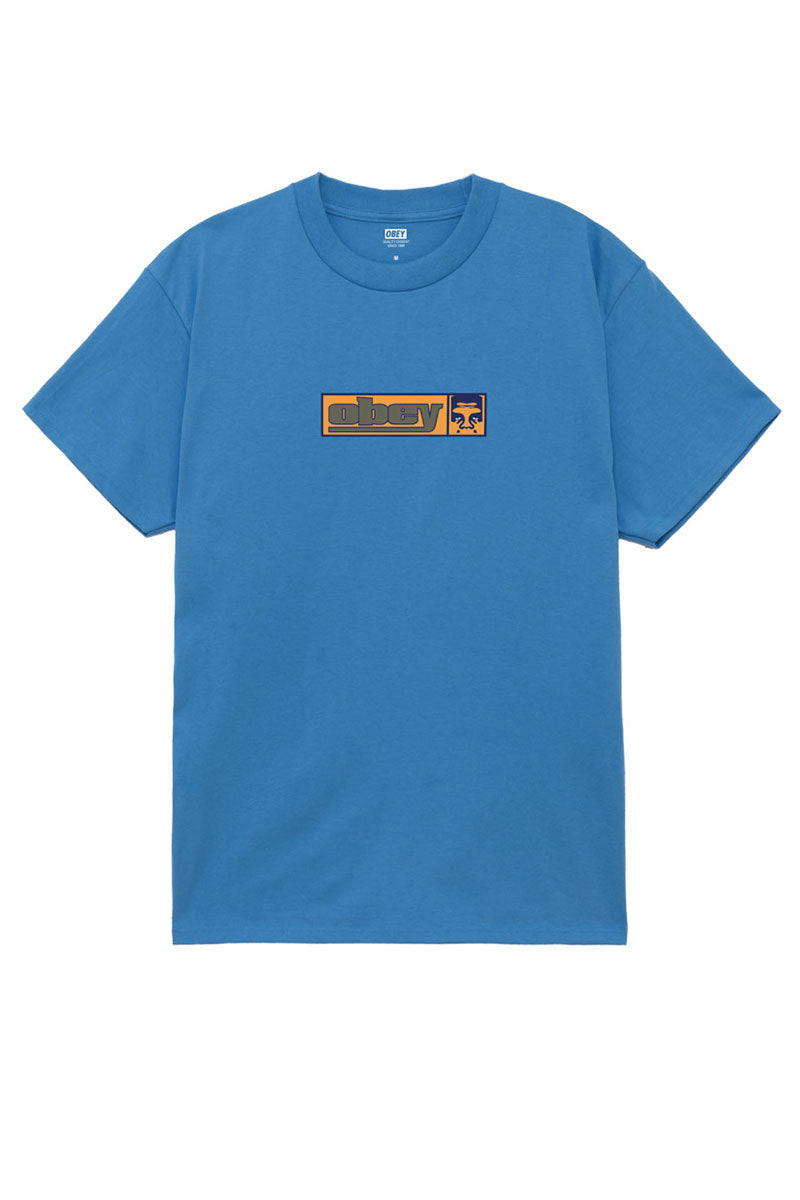OBEY 90'S ICON T-SHIRT Azure Blue