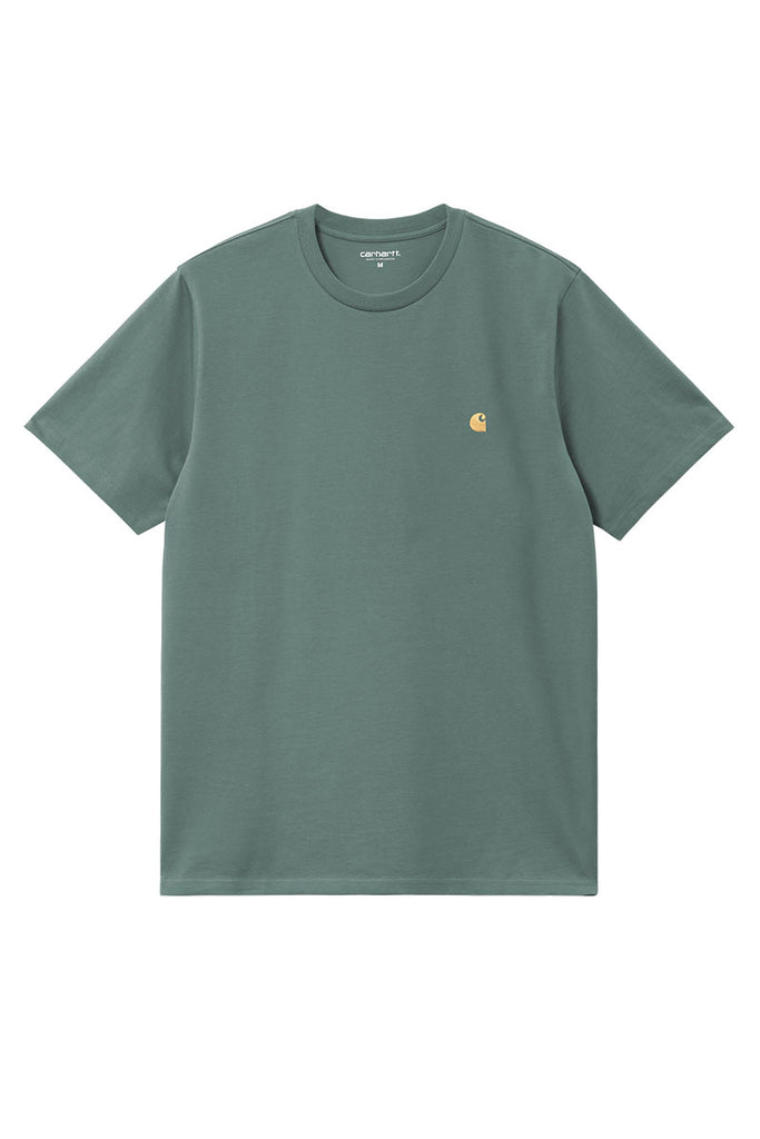 CARHARTT WIP CHASE T-SHIRT Silver Pine / Gold