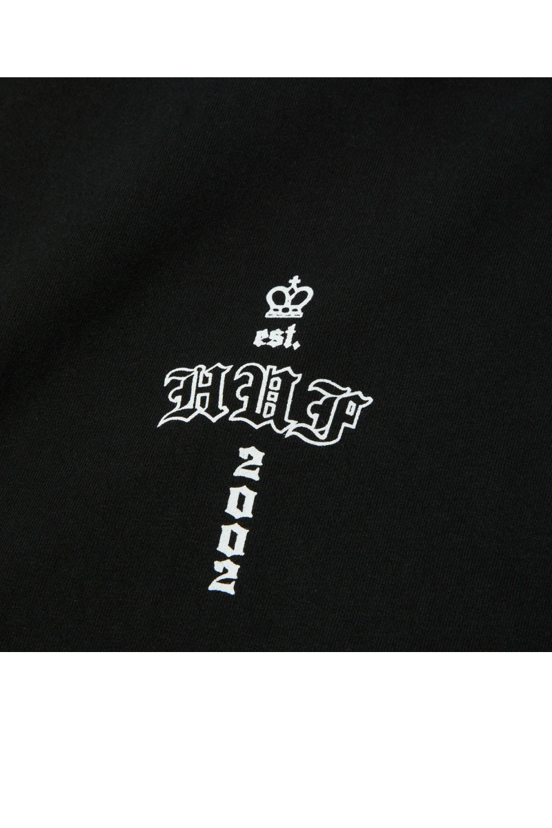 HUF HARD LUXE L/S T-SHIRT Black