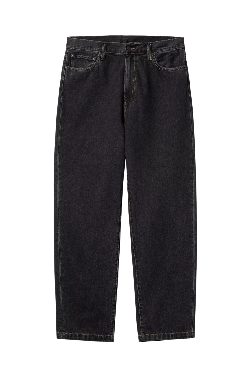 CARHARTT WIP AARON PANT Black Stone Wash