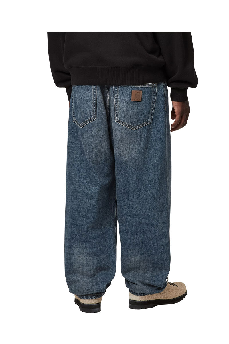 CARHARTT WIP AARON PANT Blue Dark Used Wash