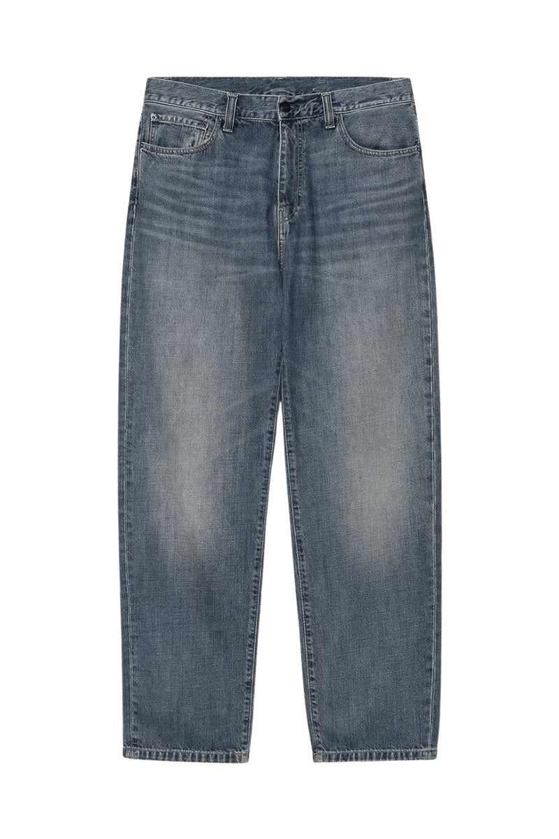 CARHARTT WIP AARON PANT Blue Dark Used Wash