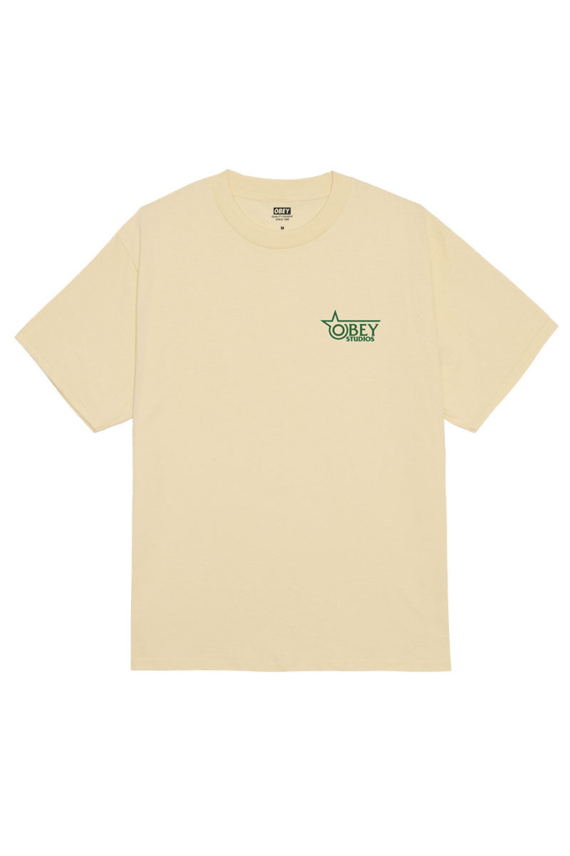 OBEY ABSOLUTELY ABSURD T-SHIRT Pale Yellow