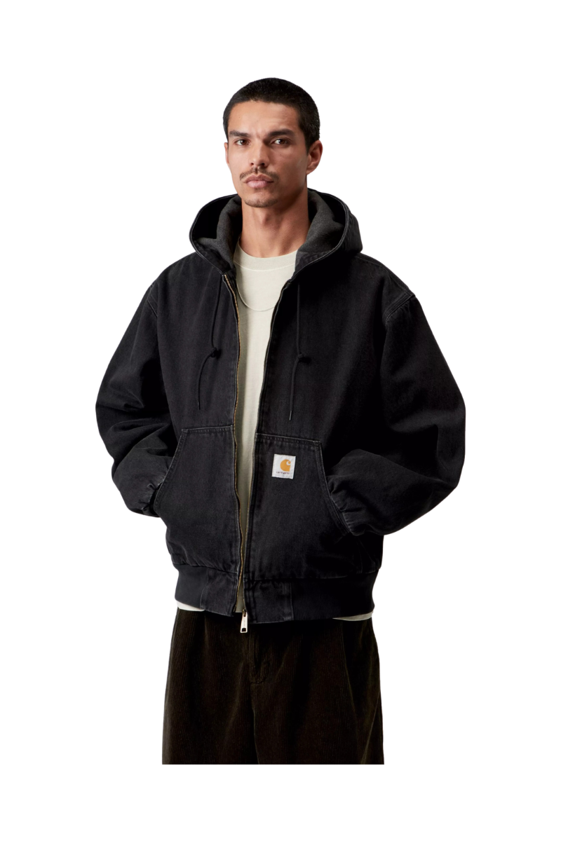 CARHARTT WIP OG ACTIVE JACKET Black Stone Washed